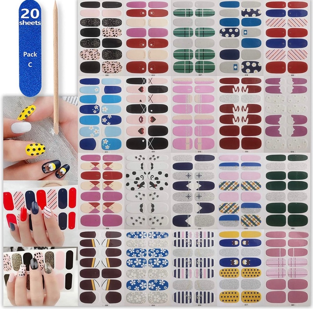 280 piece self-adhesive nail stickers new